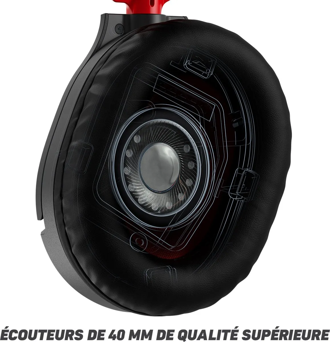 Turtle Beach Recon 70N Gaming Headset - Rood/Zwart - afbeelding 6 van 6