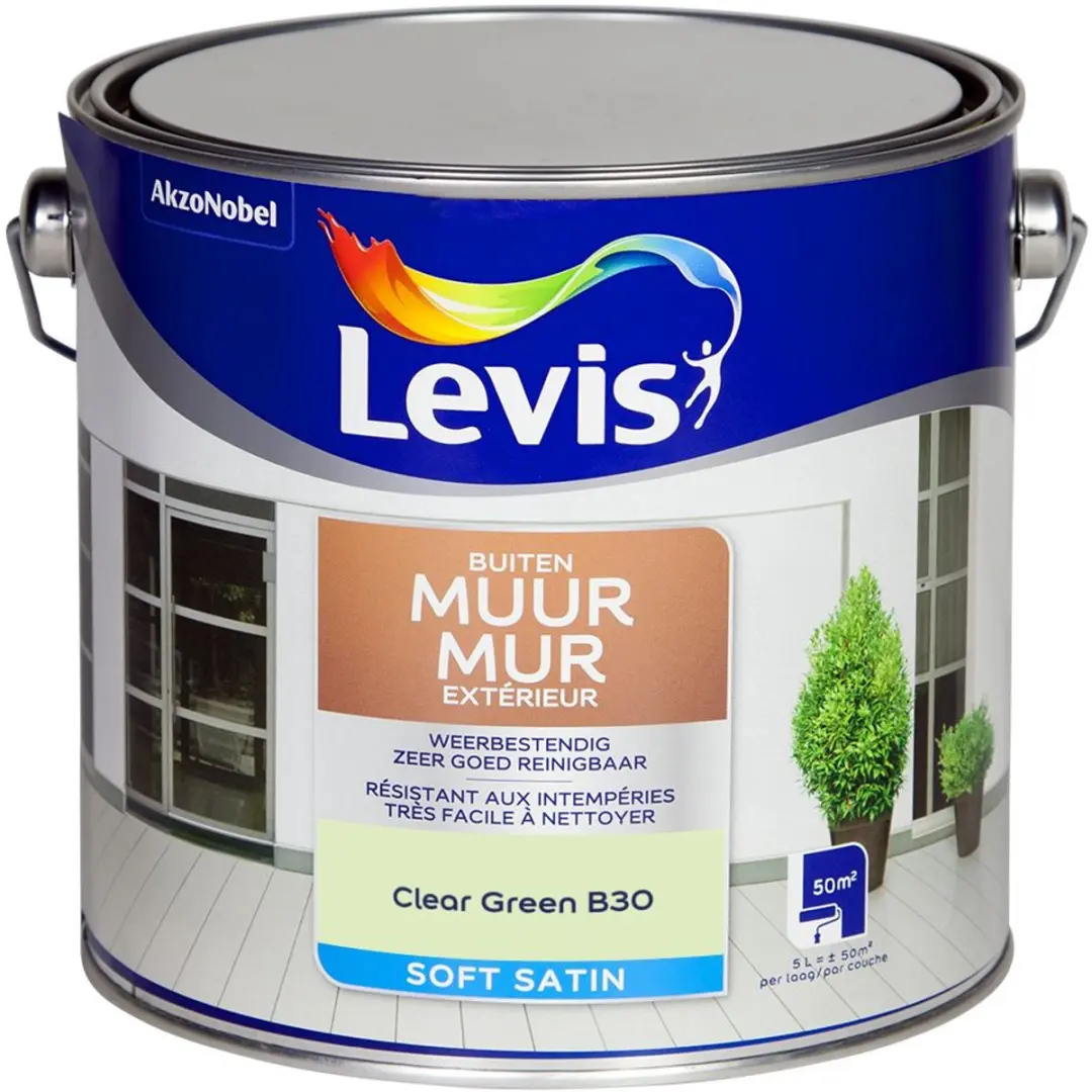 Levi's Muur Buiten Mix Clear Green Mengverf 5L