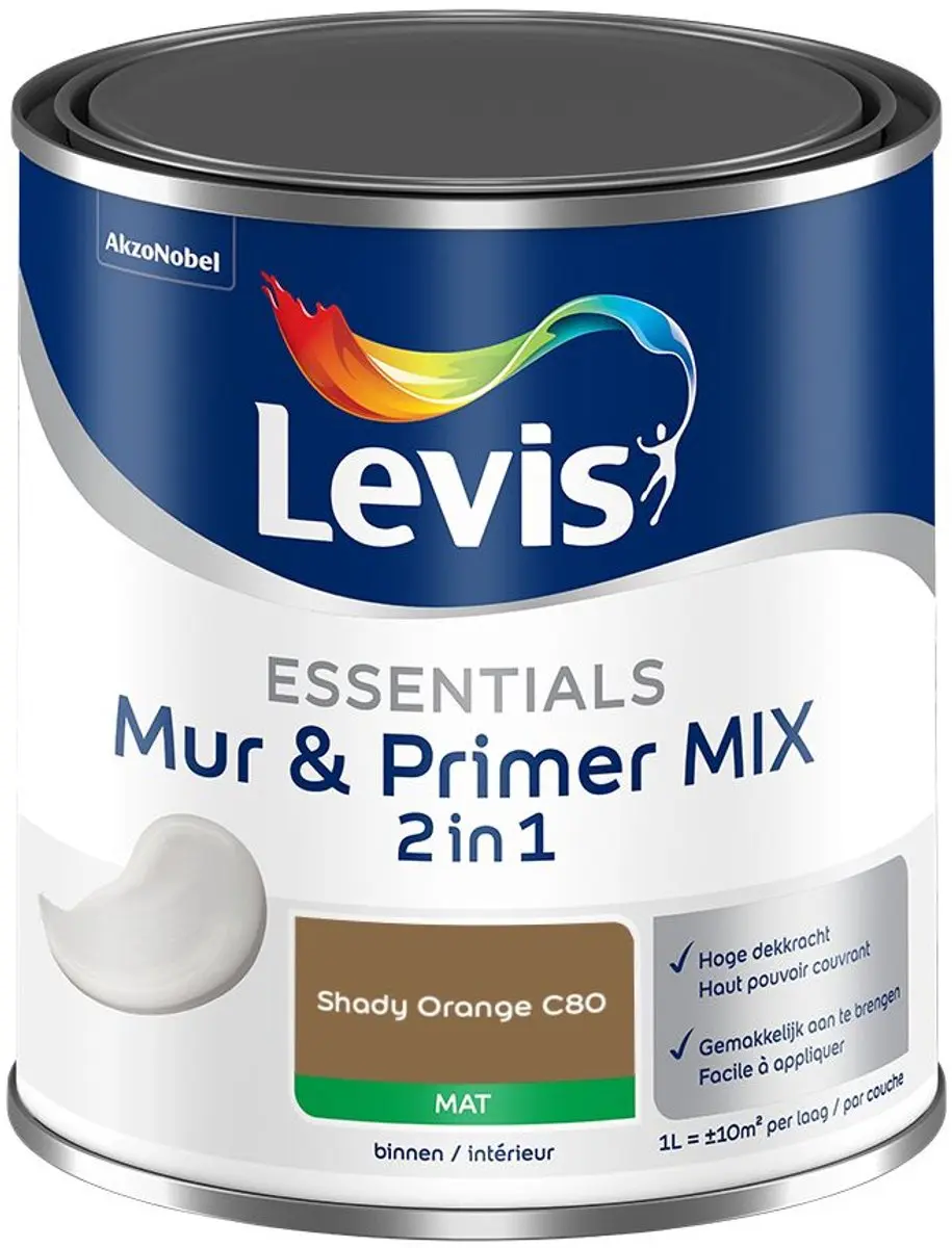 Levi's Essentials Mur & Primer Mix Shady Orange C80 Mengverf 1L