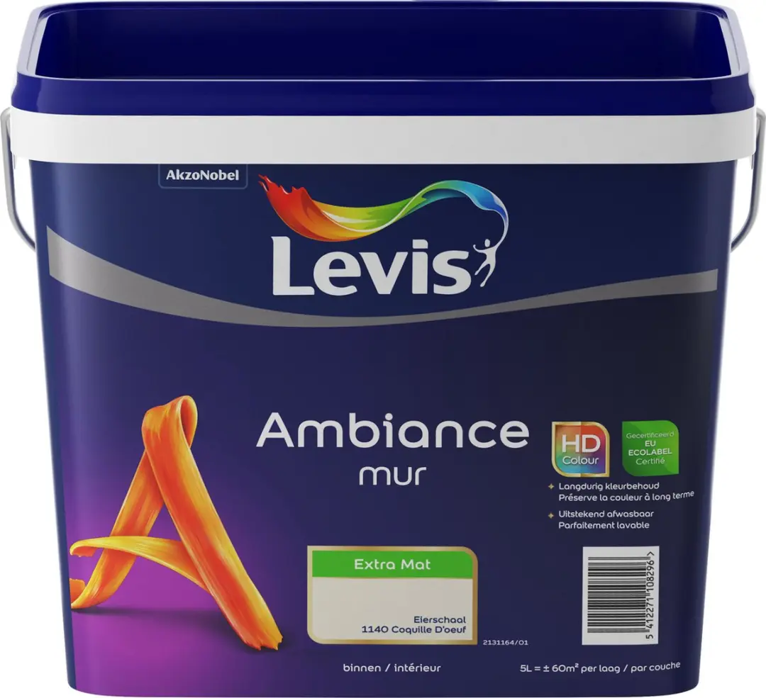 Levi's Ambiance Mur Extra Mat Eierschaal 5L