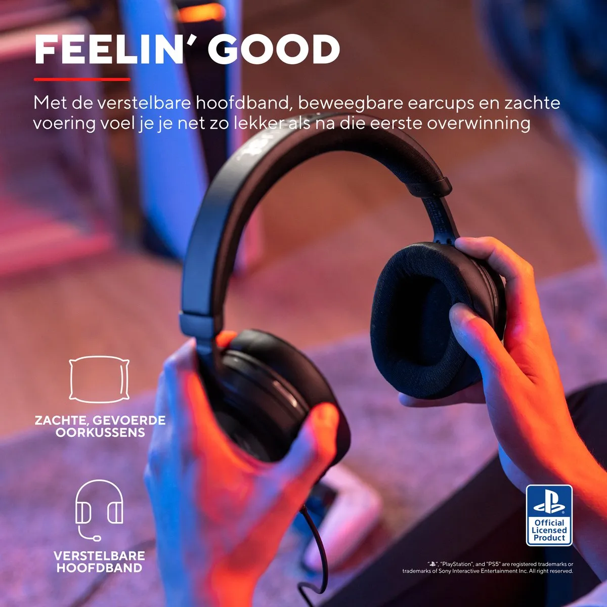 Trust GXT498 Forta Licenced Gaming Headset - PS5/PS4 - 50mm Drivers - 24715
