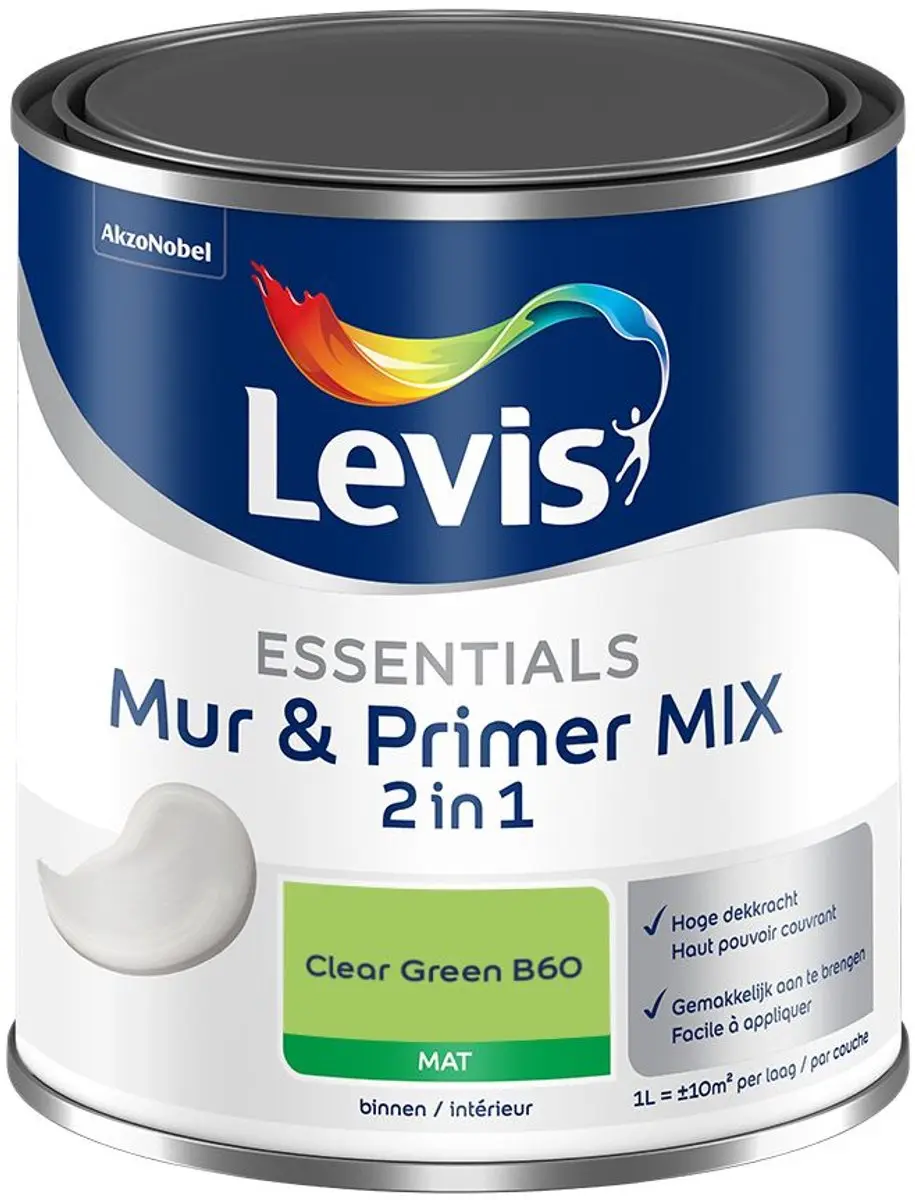 Levi's Essentials Mur & Primer Mix Clear Green B60 Mengverf 1L