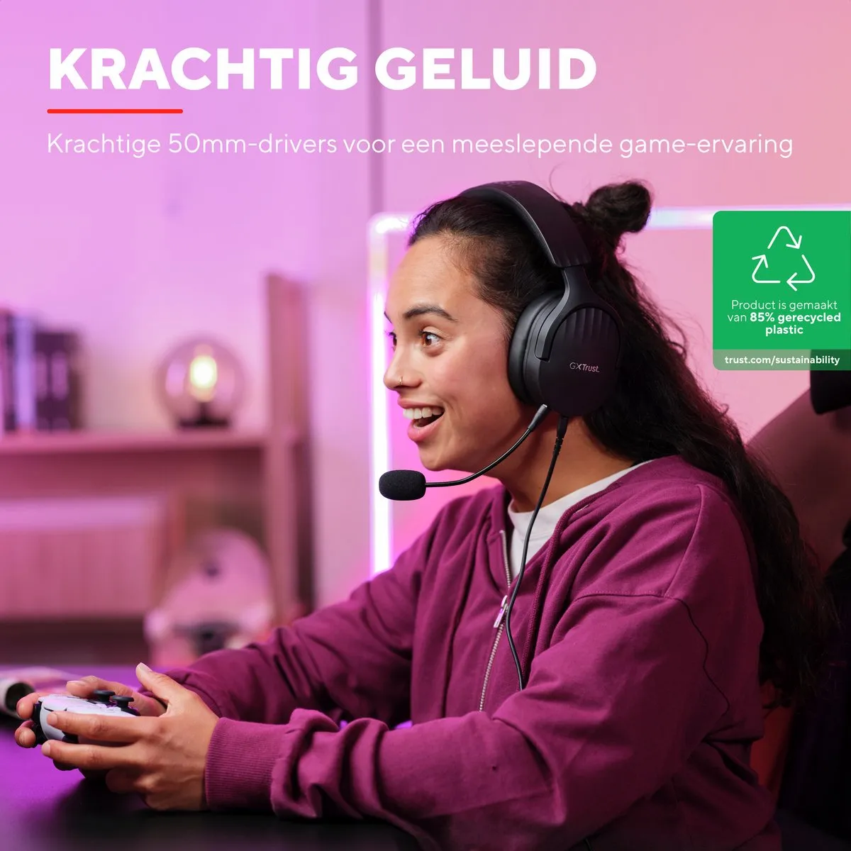 Trust GXT 489 Fayzo Gaming Headset - PS4/PS5 - 50mm Drivers