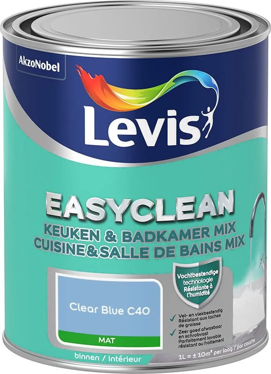 Levi's Easyclean Mengverf Clear Blue C40