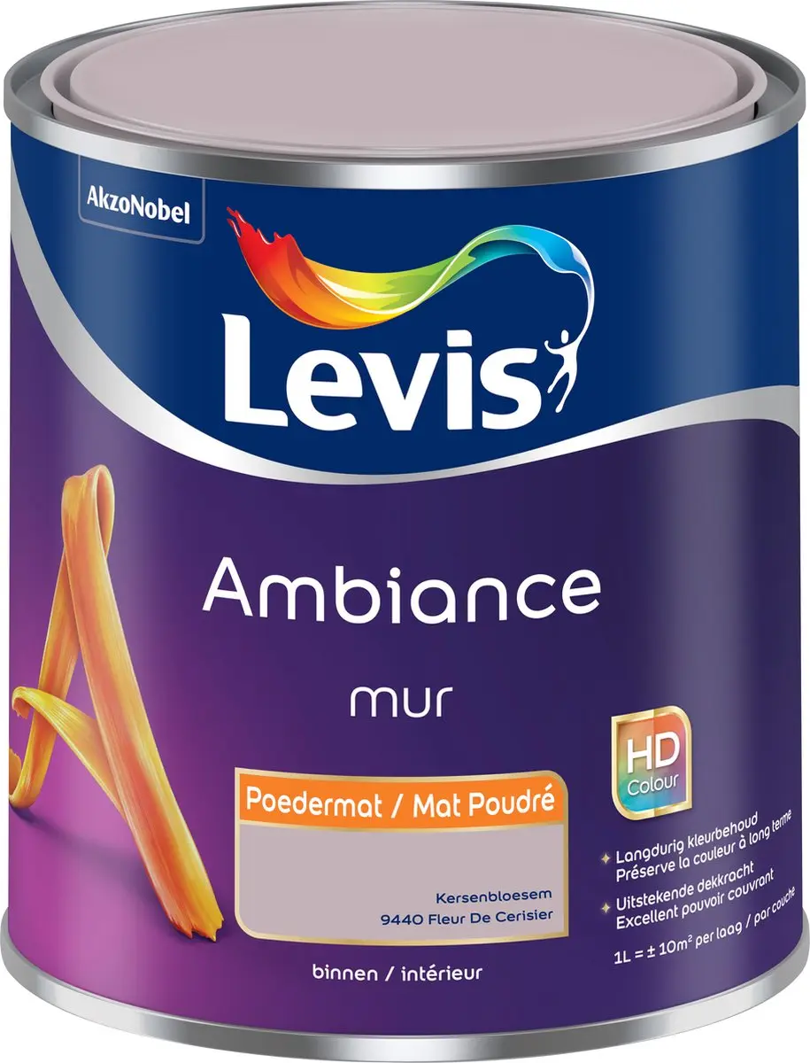 Levi's Ambiance Mur Poedermat Eucalyptus 1L