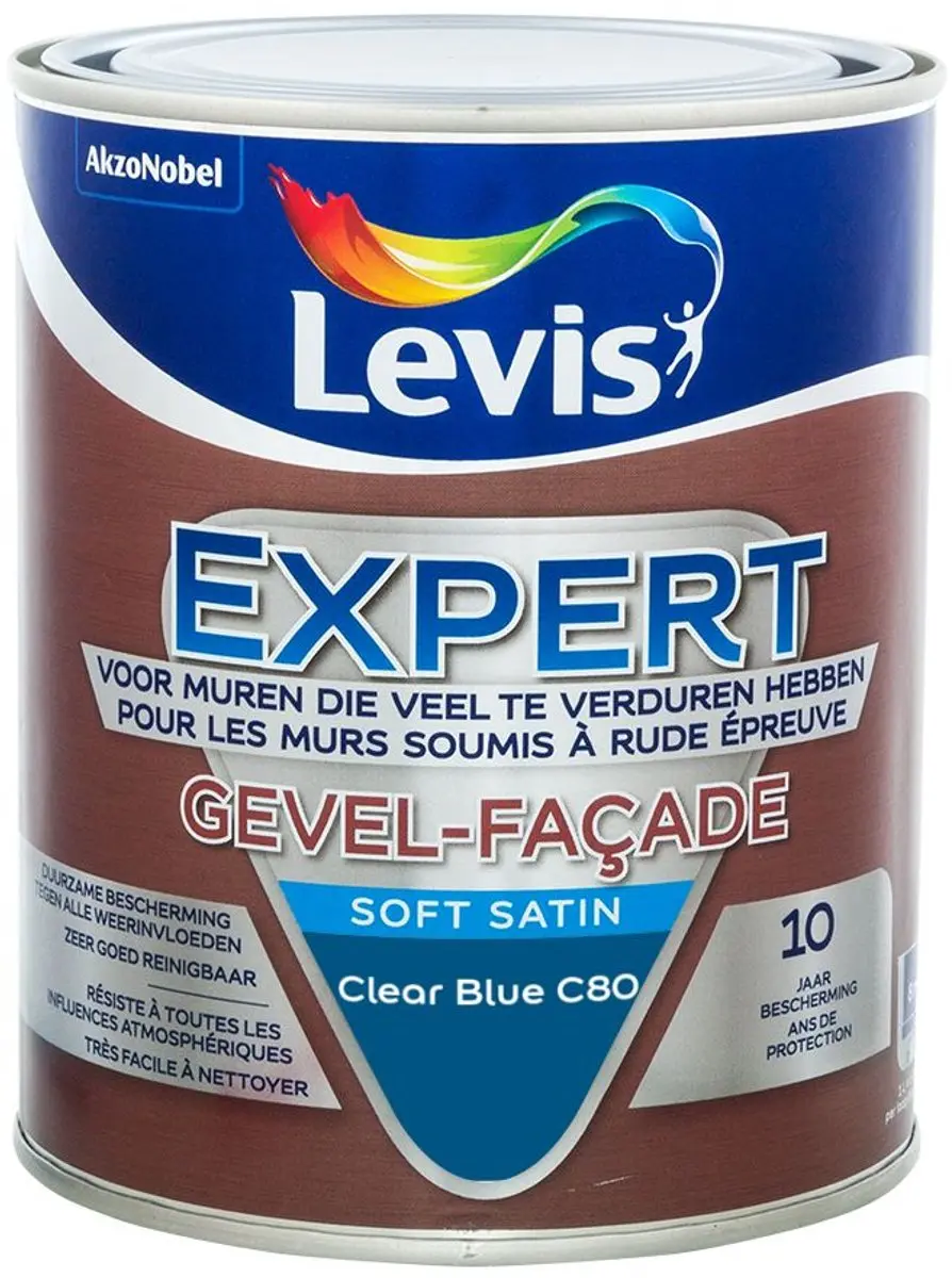 Levi's Expert Gevel Mix Clear Blue C80 Mengverf 1L
