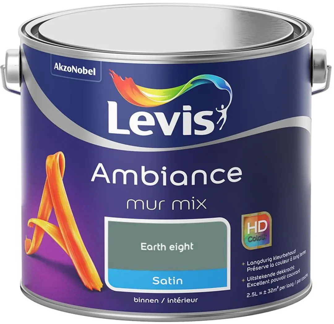 Levi's Ambiance Mur Satin Mix Earth Eight Mengverf 2,5L