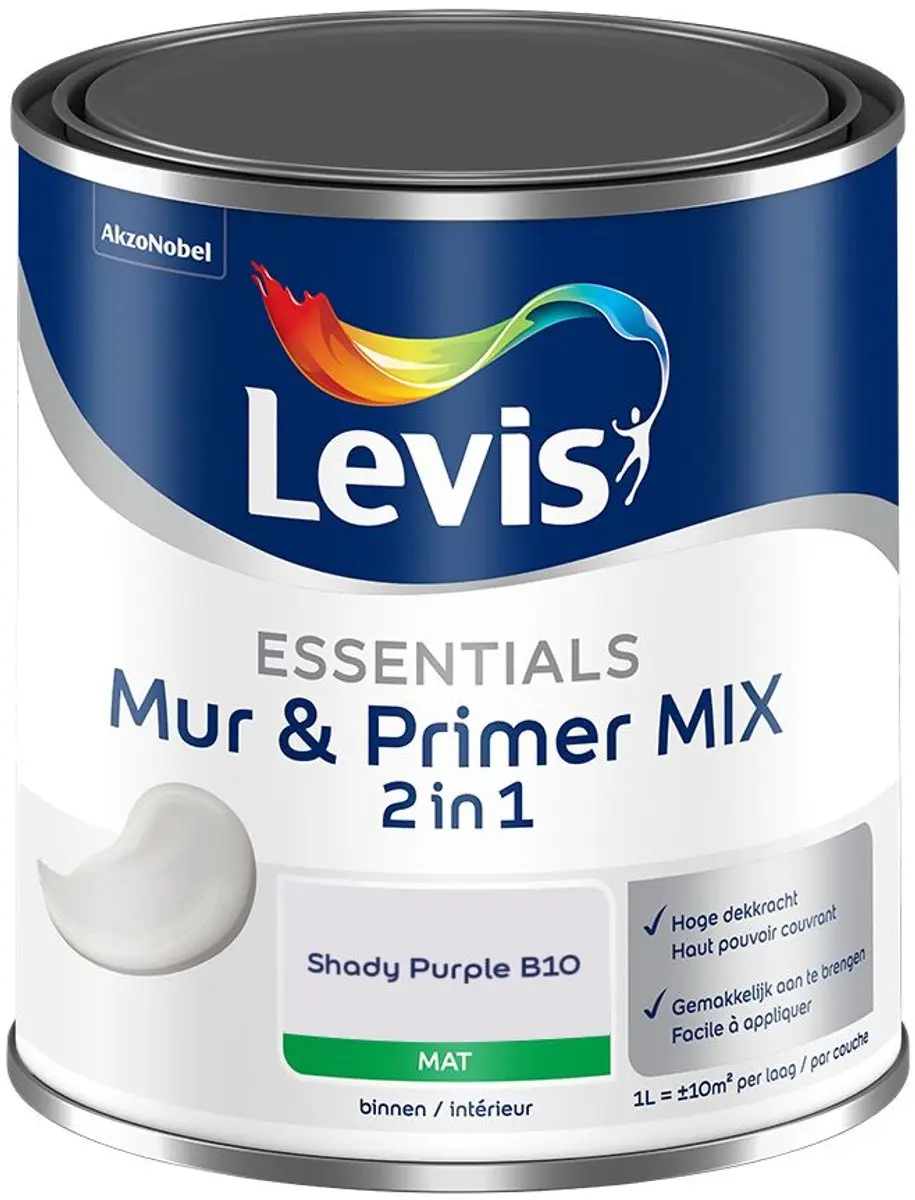 Levi's Essentials Mur & Primer Mix Shady Purple B10 Mengverf 1L