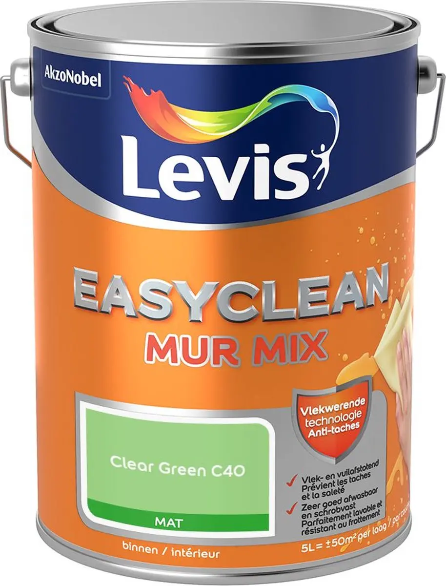 Levi's Easyclean Mur Mat Mix Clear Green C40