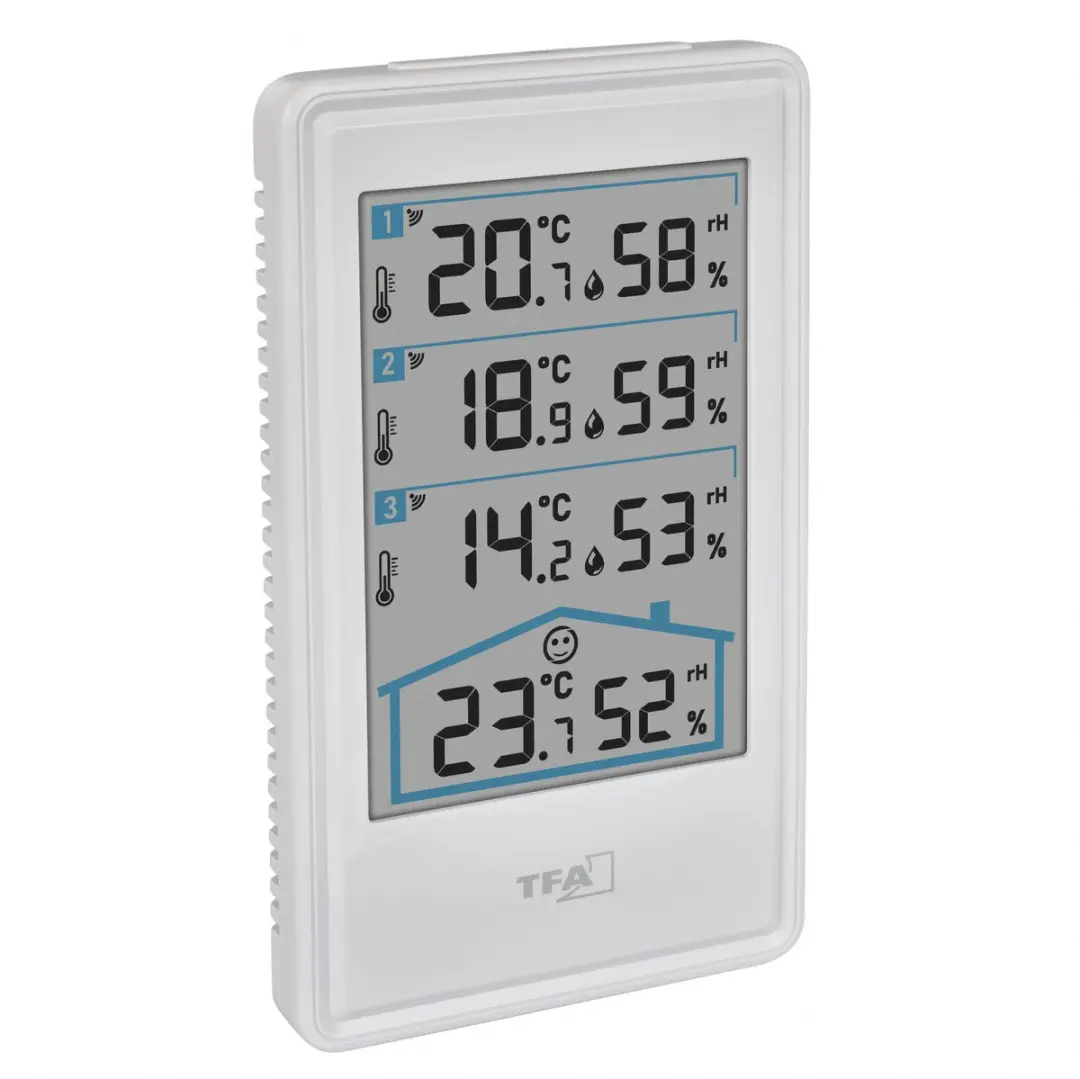 TFA Klima-Sense Weerstation - 3 Sensoren Wit