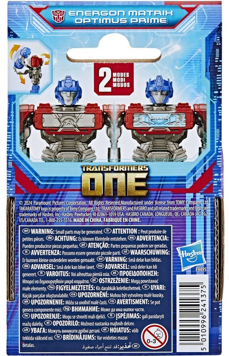 Transformers ONE Energon Matrix Optimus Prime 11 cm - Actiefiguur