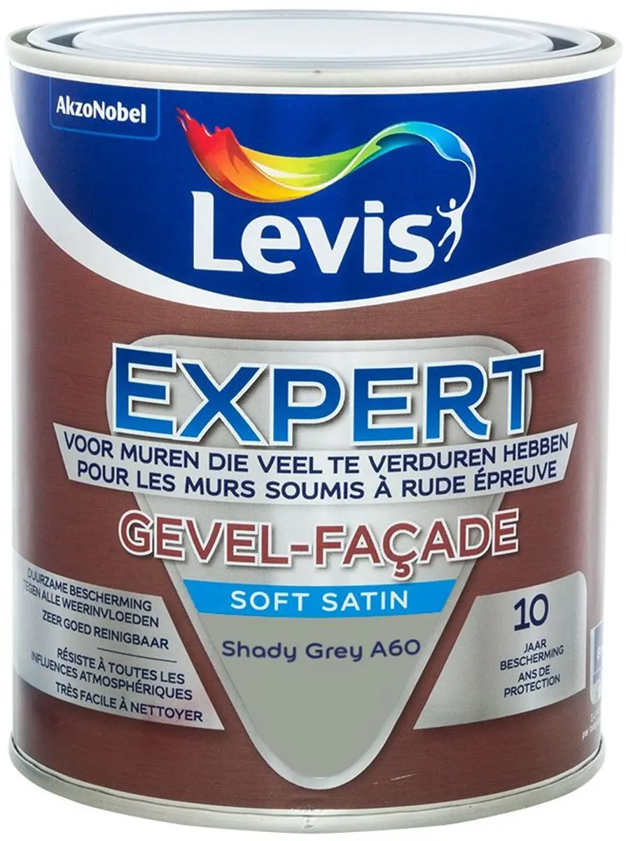 Levi's Expert Gevel Mix Shady Grey A60 Mengverf 1L