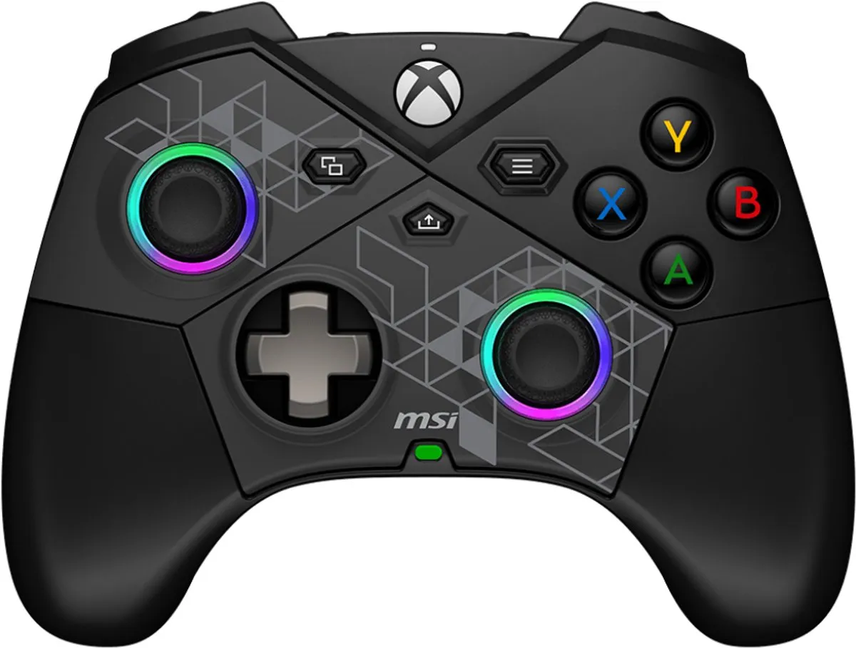 MSI FORCE PRO WIRELESS CONTROLLER - Gaming Controller - Zwart - Bluetooth - USB-C