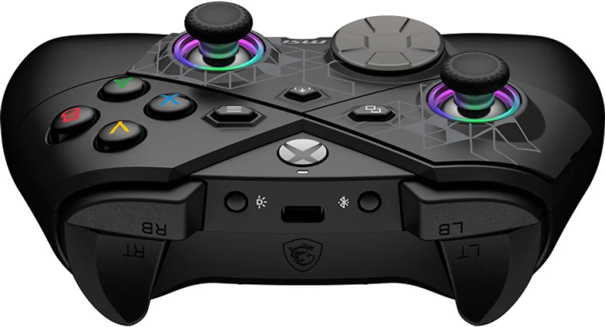 MSI FORCE PRO WIRELESS CONTROLLER - Gaming Controller - Zwart - Bluetooth - USB-C