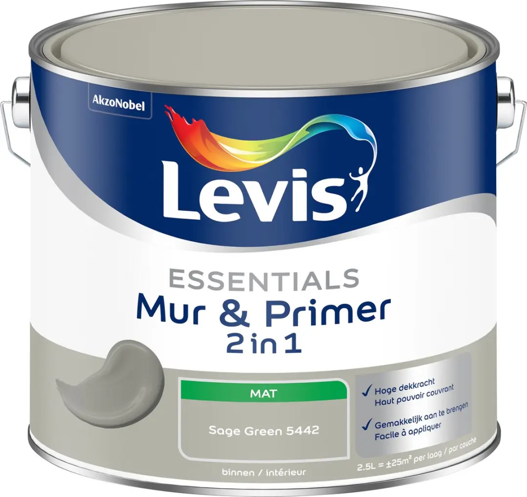 Levi's Essentials Mur & Primer Sage Green 2,5L