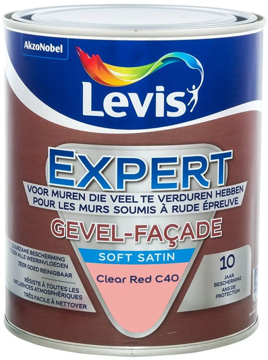 Levi's Expert Gevel Mix Clear Red C40 Mengverf 1L