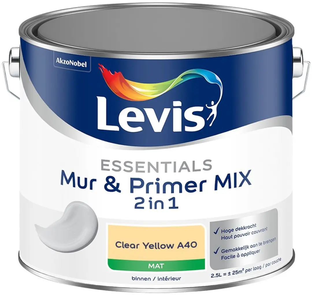 Levi's Essentials Mur & Primer Mix Clear Yellow A40 Mengverf 2,5L