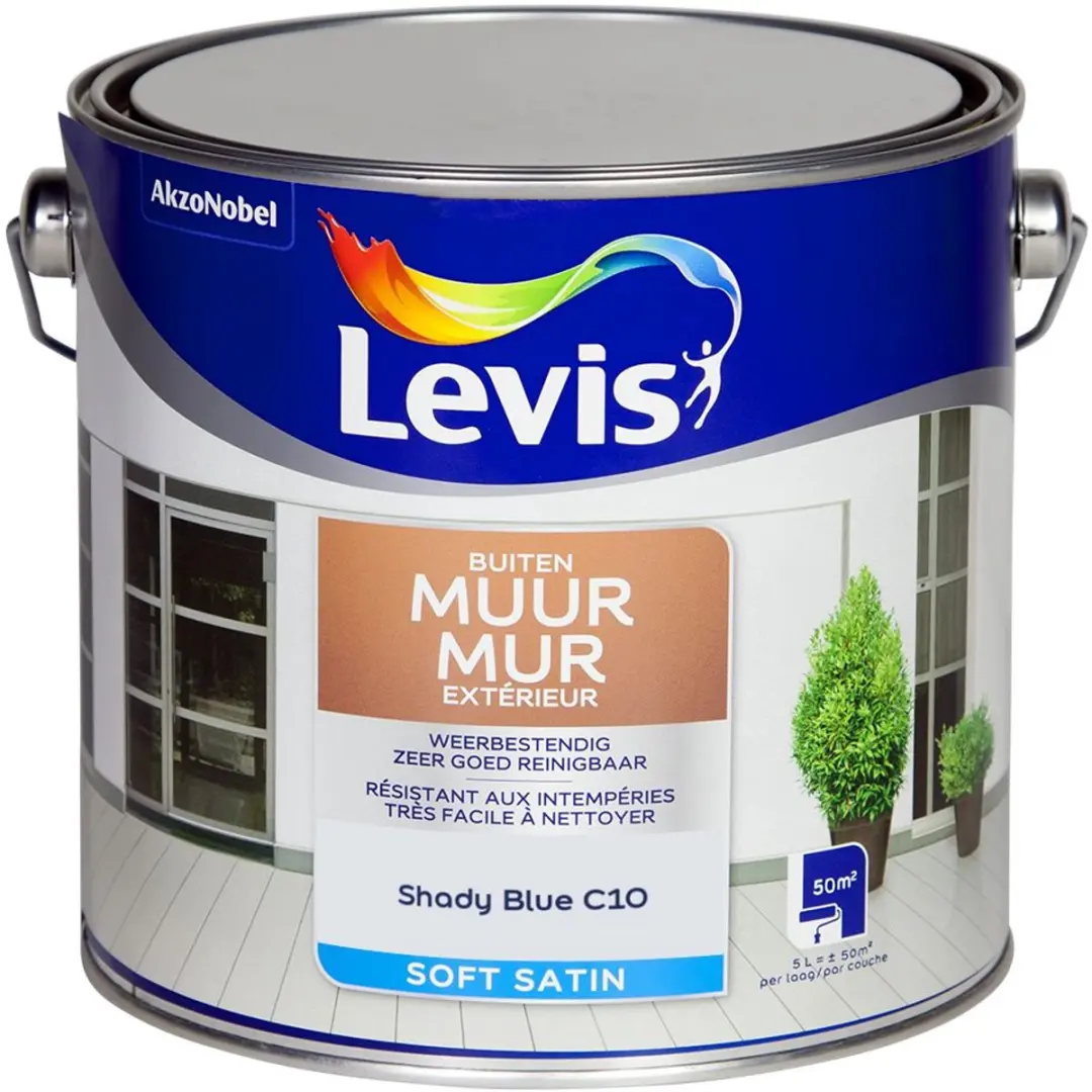 Levi's Muur Buiten Mix Shady Blue C10 Mengverf 5L