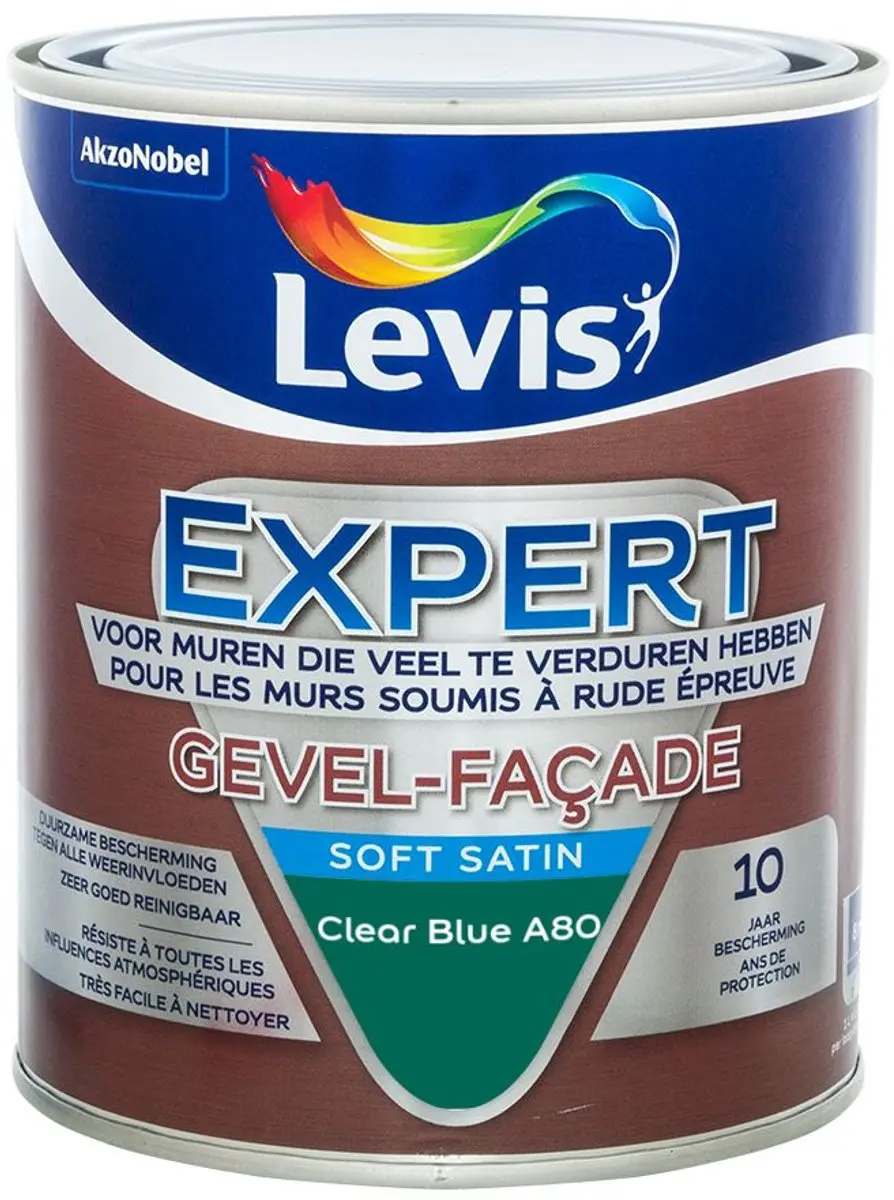 Levi's Expert Gevel Mix Clear Blue A80 Mengverf 1L