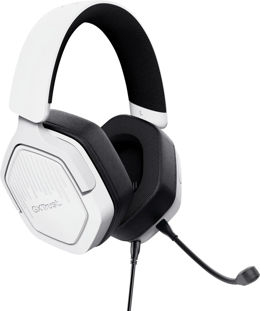 Trust GXT 492W Carus Gaming Headset - Wit - afbeelding 6 van 6