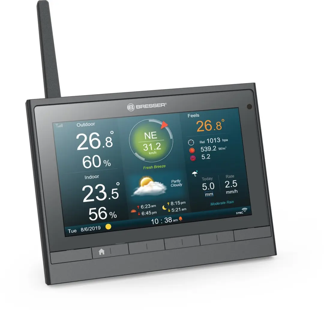 Bresser MeteoChamp Weerstation 7-in-1 - Zwart - afbeelding 6 van 6