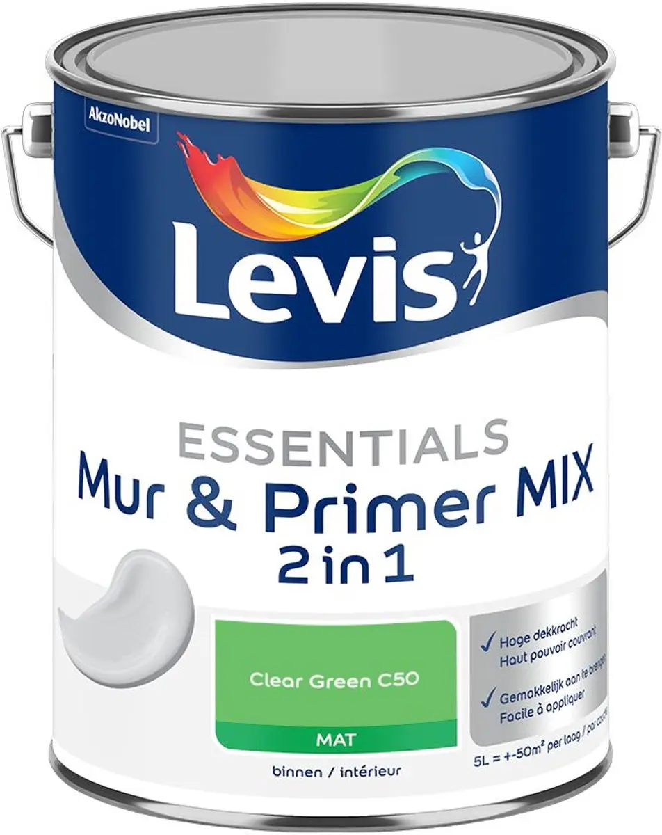 Levi's Essentials Mur & Primer Mix Clear Green C50 Mengverf 5L