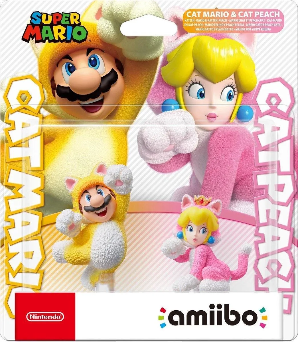 Nintendo amiibo Cat Mario & Cat Peach Speelfiguur