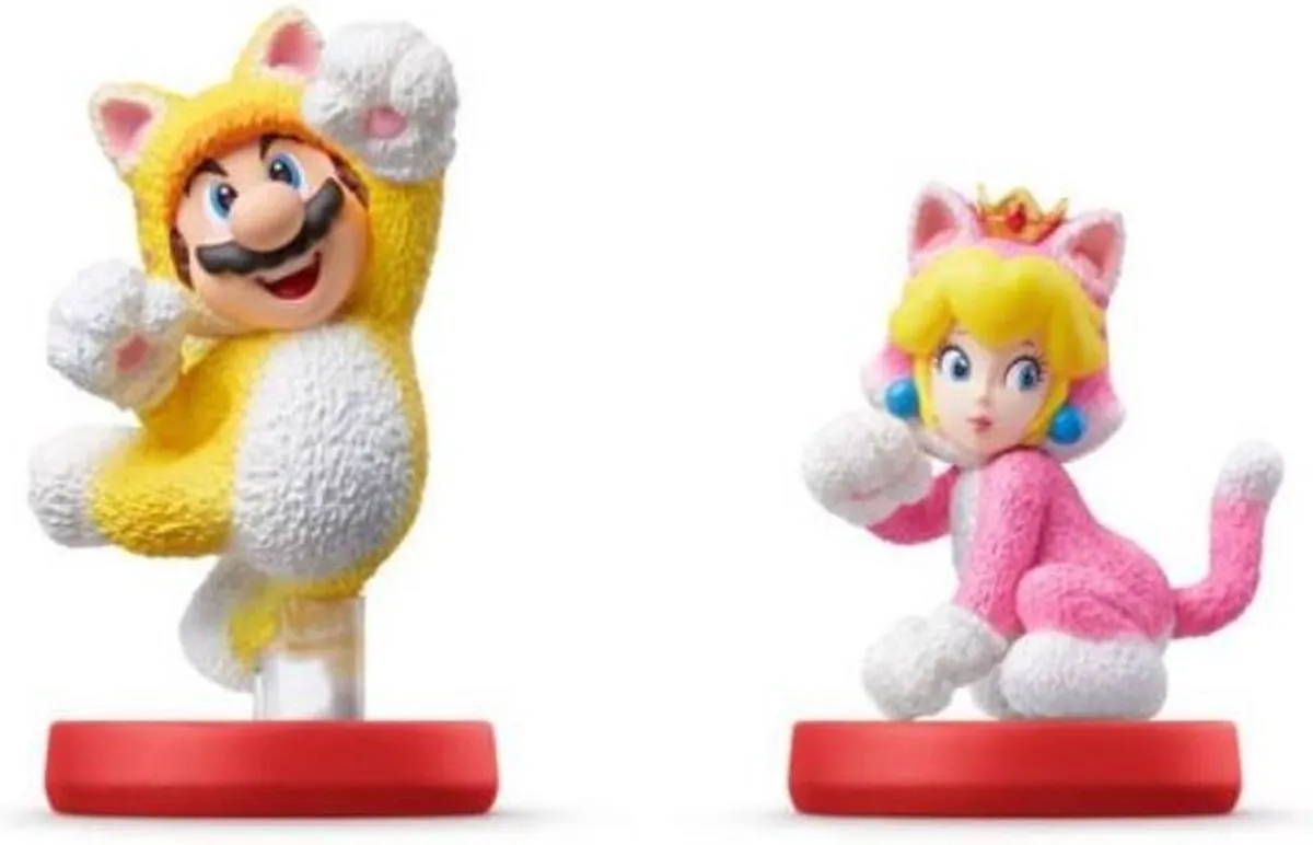 Nintendo amiibo Cat Mario & Cat Peach Speelfiguur