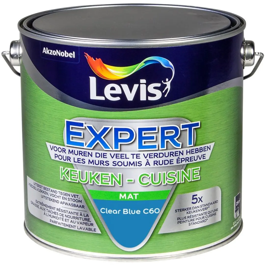 Levi's Expert Keuken Mix Clear Blue C60 Mengverf 2,5L