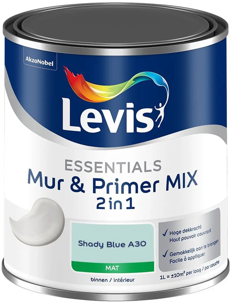 Levi's Essentials Mur & Primer Mix Shady Blue A30 Mengverf 1L