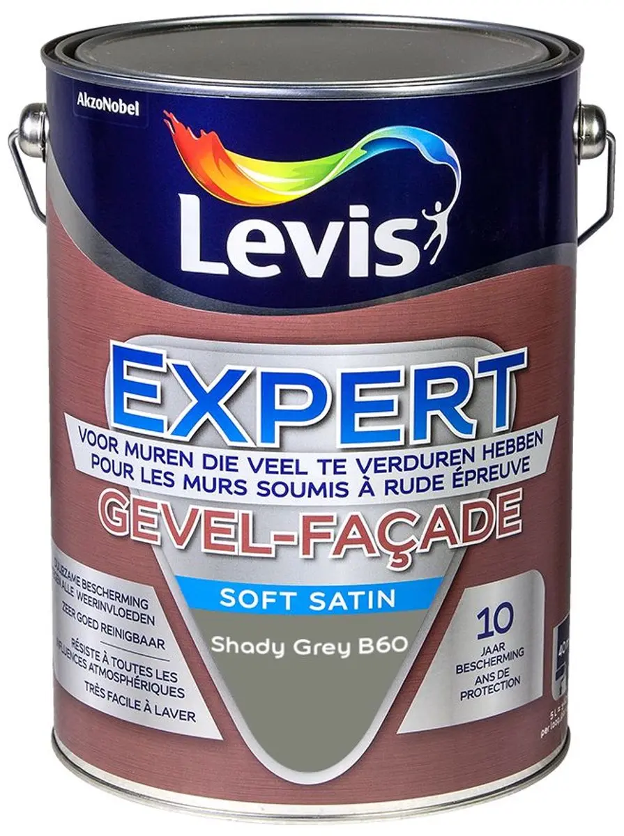 Levi's Expert Gevel Mix Shady Grey B60 Mengverf 5L
