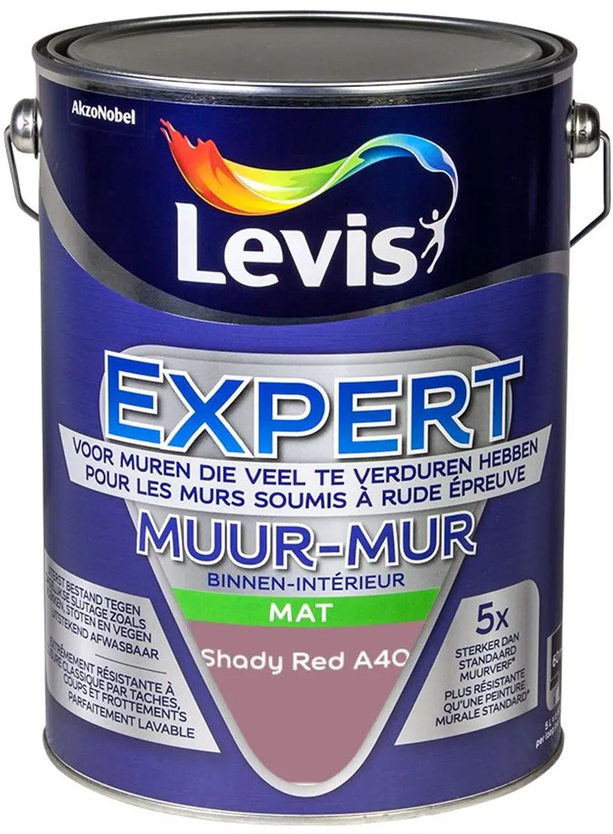 Levi's Expert Muur Binnen Mix Shady Red Mengverf 5L