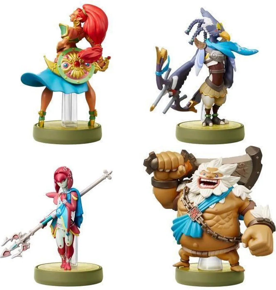 Nintendo Amiibo Zelda 4 Set - Daruk, Mipha, Revali & Urbosa
