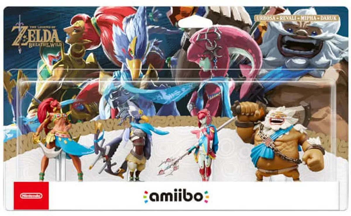 Nintendo Amiibo Zelda 4 Set - Daruk, Mipha, Revali & Urbosa