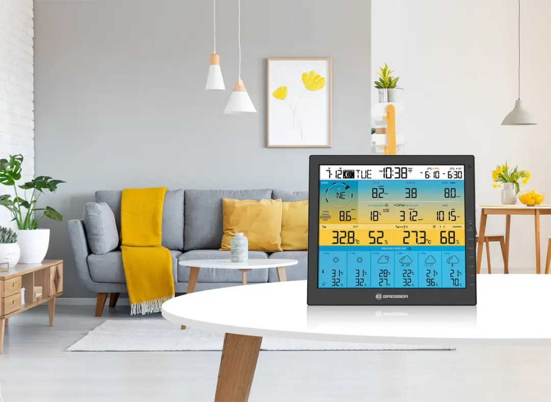 Bresser 4CAST PRO Weerstation - WLAN - 7-in-1 Sensor - Zwart/Wit - afbeelding 6 van 6