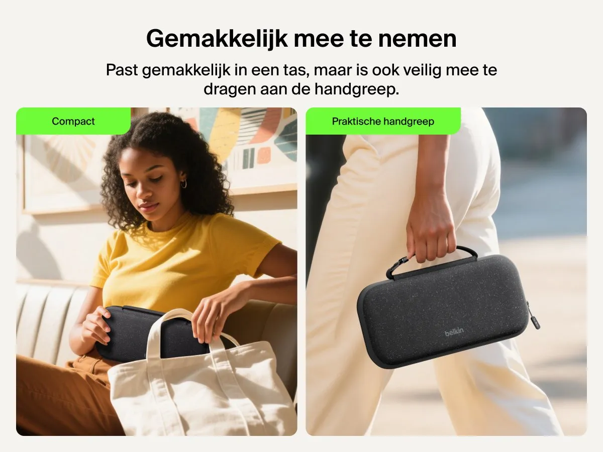 Belkin Gaming Nintendo Switch 2 Beschermhoes met Powerbank - Antraciet