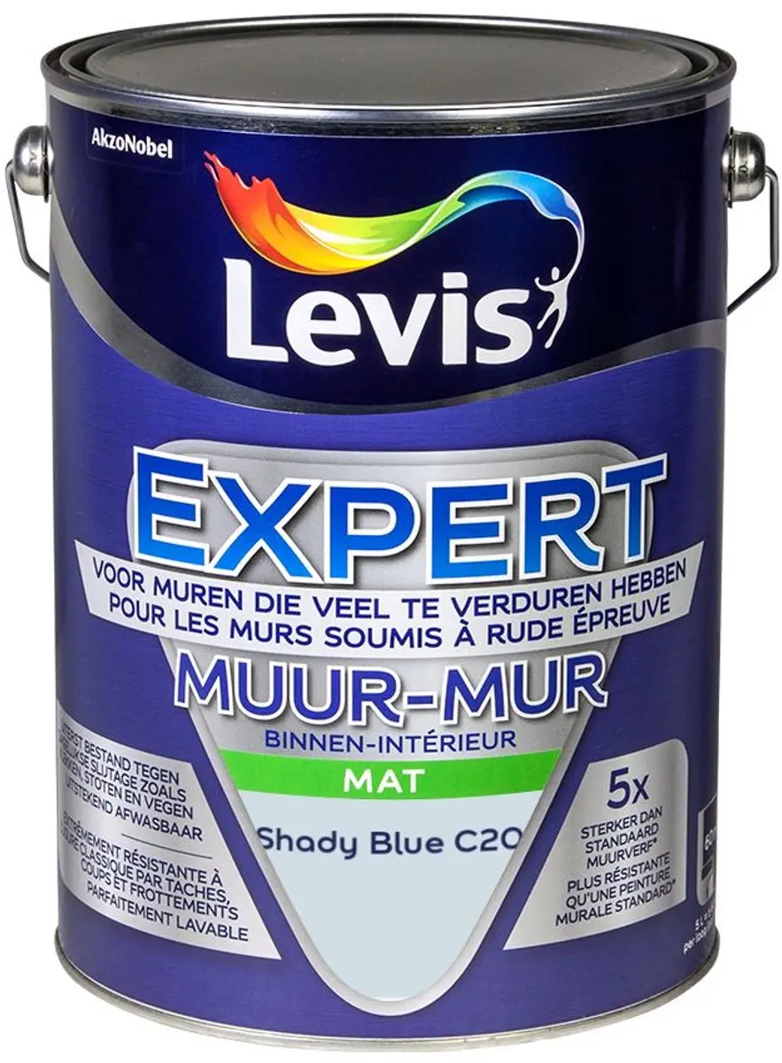 Levi's Expert Muur Binnen Mix Shady Blue C20 Mengverf 5L