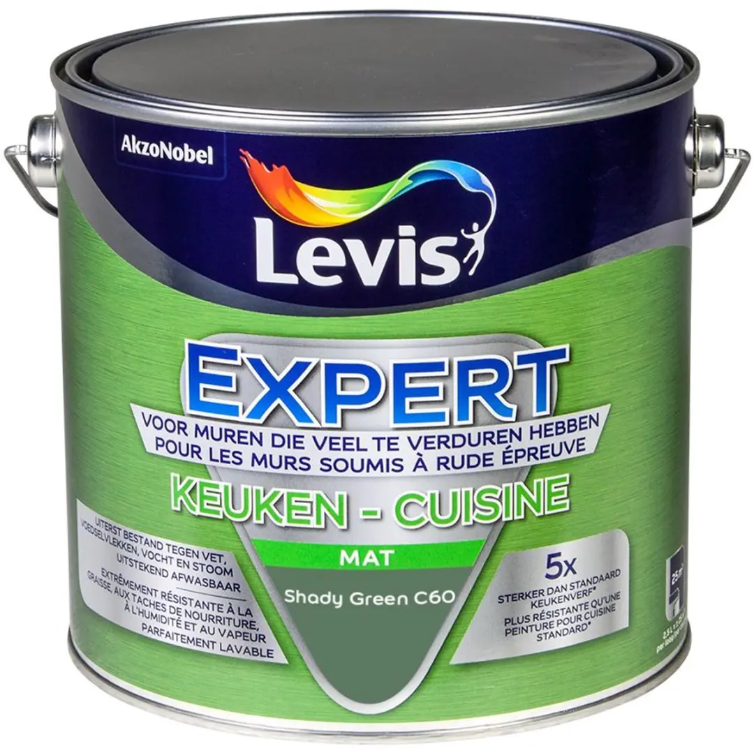 Levi's Expert Keuken Mix Shady Green C60 Mengverf 2,5L