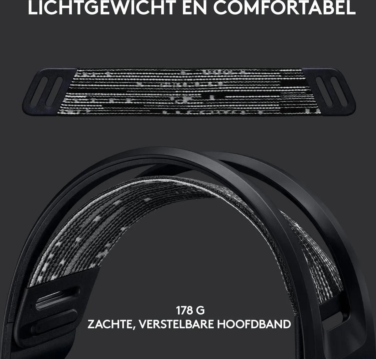 Logitech G G733 Draadloze Gaming Headset - Zwart