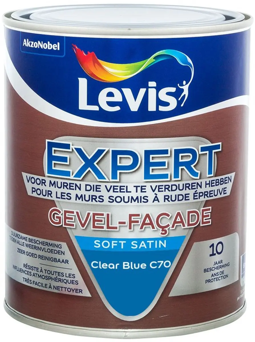 Levi's Expert Gevel Mix Clear Blue C70 Mengverf 1L
