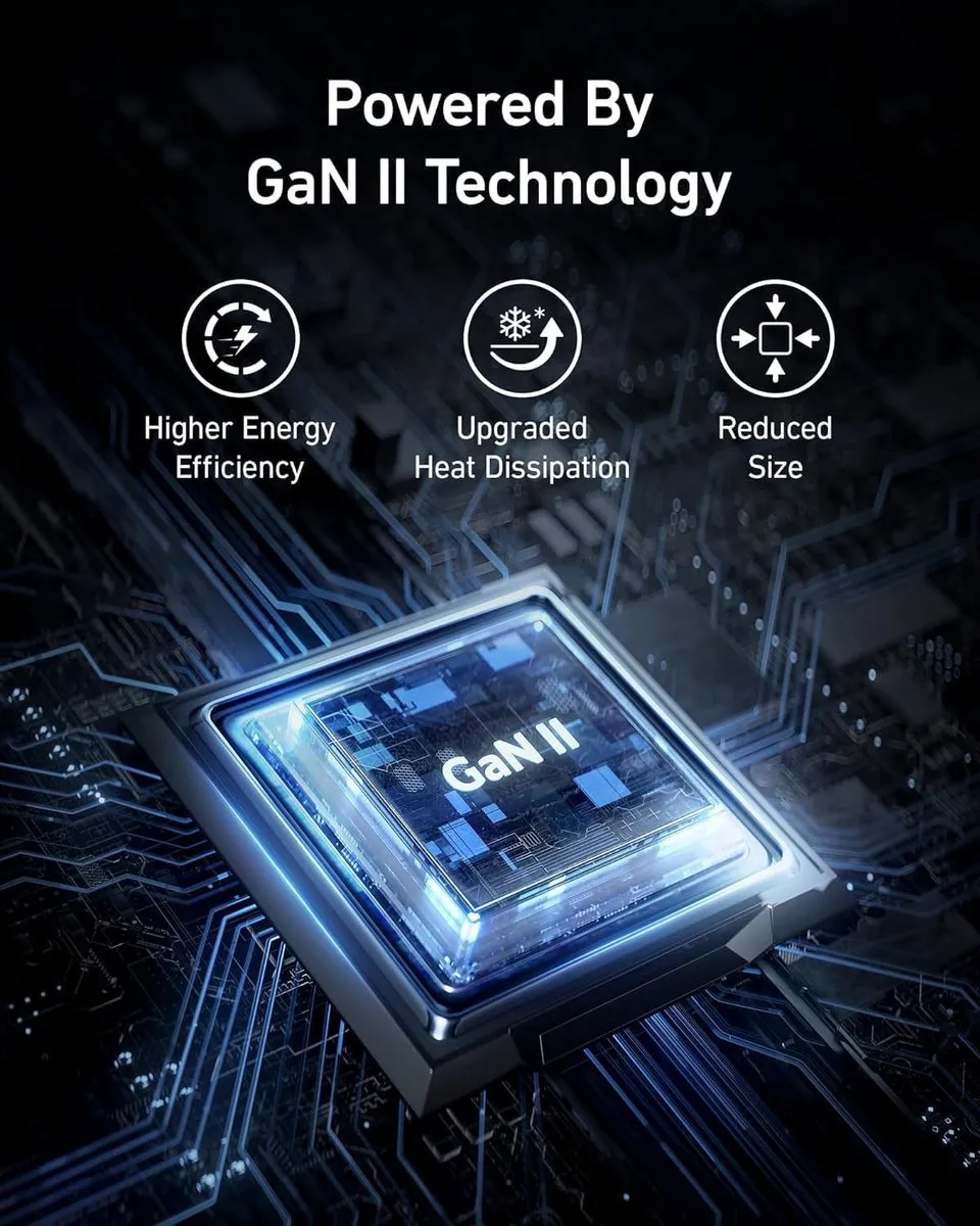 Anker 735 GaN-II Oplader 65W - Wit + 2x USB-C Kabel 60W 1.8m