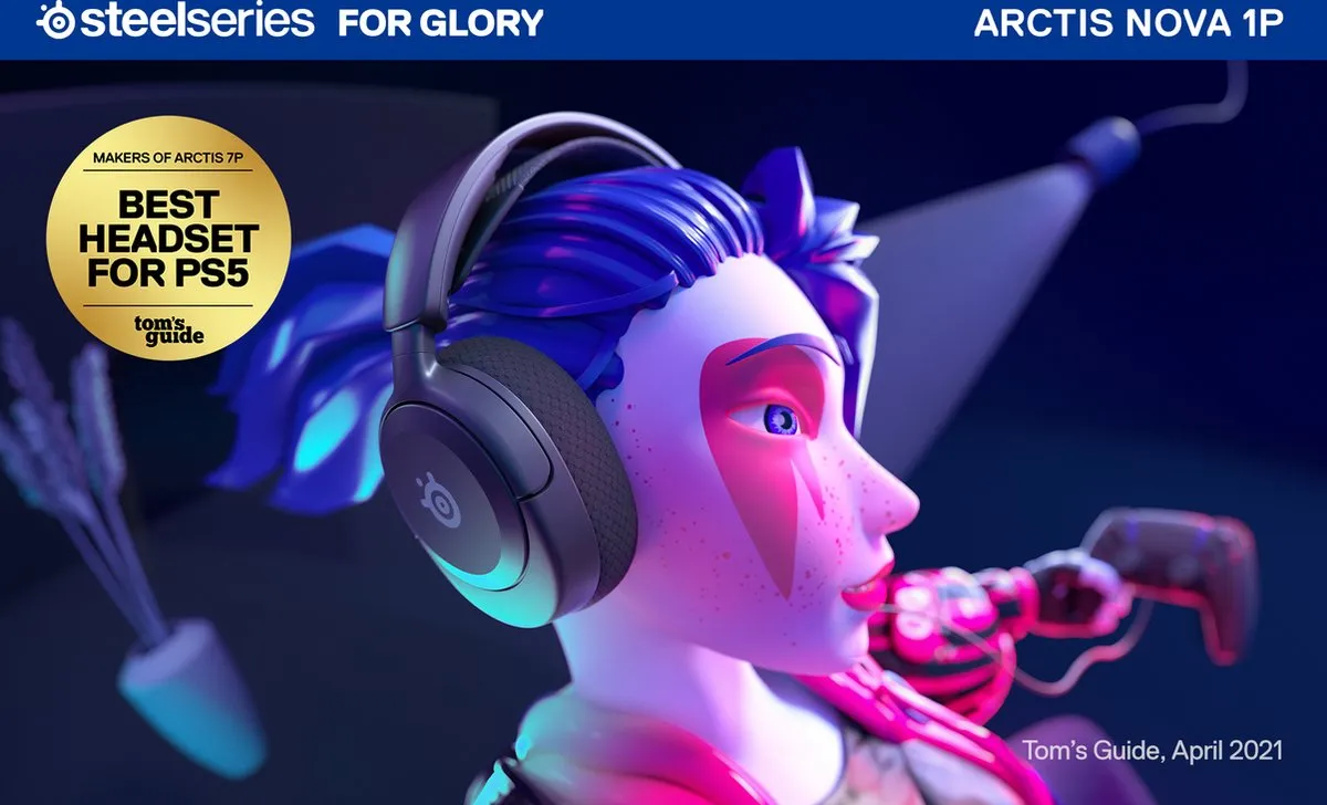 SteelSeries Arctis Nova 1P Gaming Headset - PS5/PS4 - Zwart