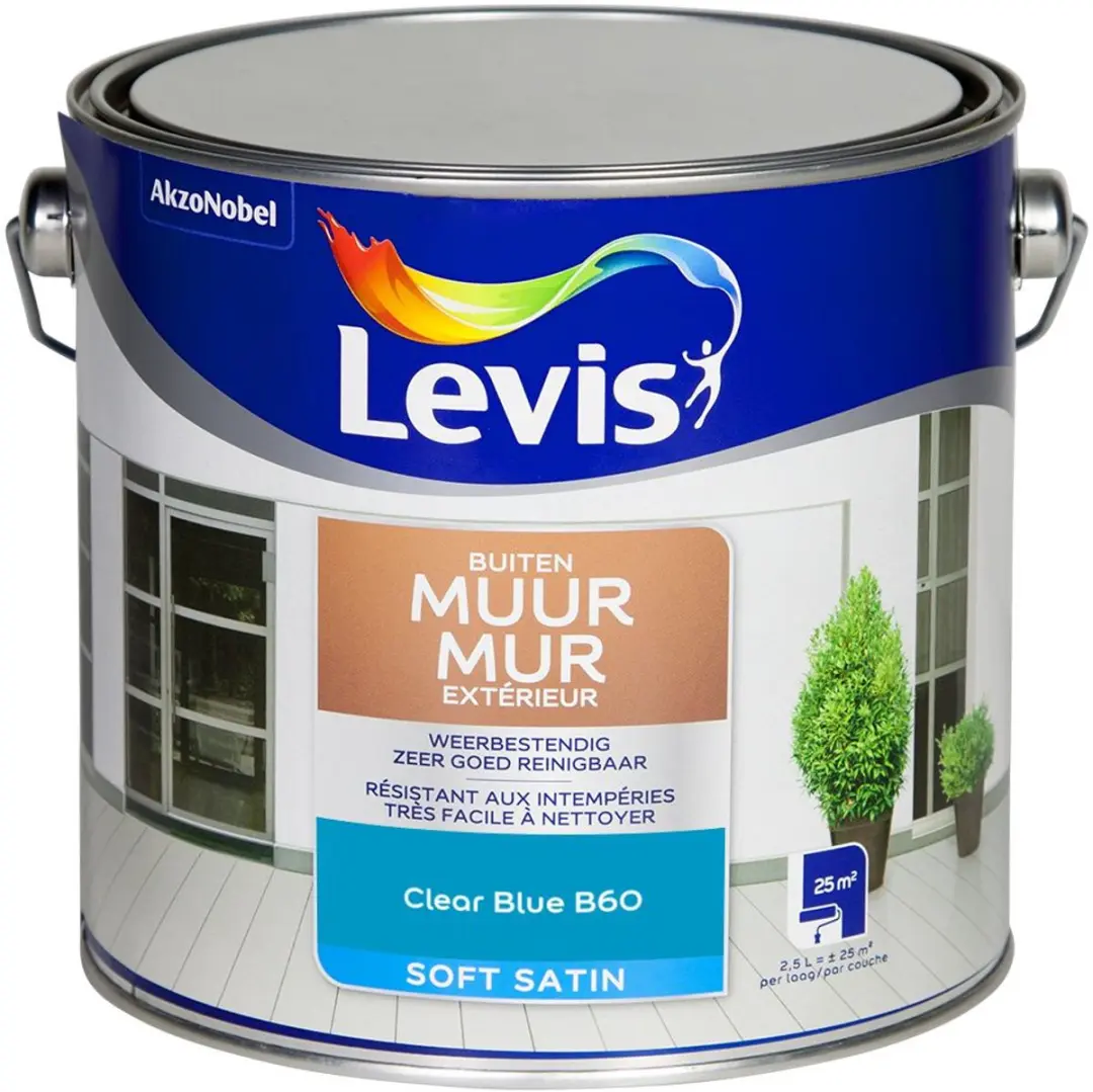 Levi's Muur Buiten Mix Clear Blue B60 Mengverf 2,5L
