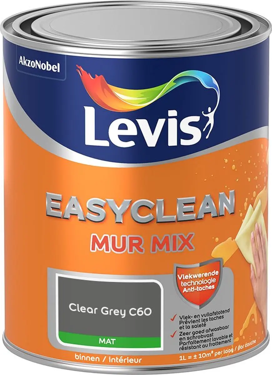 Levi's Easyclean Mur Mat Mix Clear Grey C60