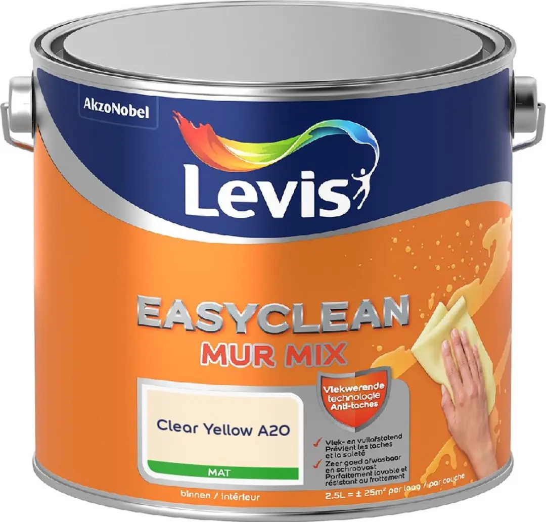 Levi's Easyclean Mur Mat Mix Clear Yellow A20 Mengverf 2,5L