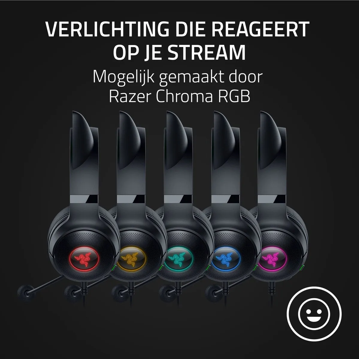 Razer Kraken Kitty V2 RZ04-04730100 Gaming Headset - 7.1 Surround - Zwart