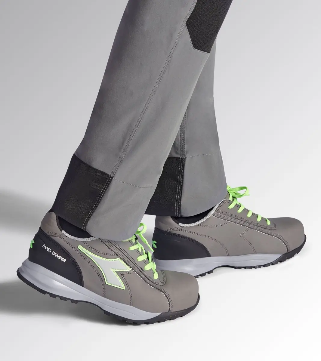Diadora GLOVE MDS LOW S3S FO SR COAL/GREEN FLUO 43