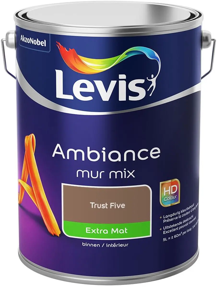 Levi's Ambiance Mur Extra Mat Mix Trust Five Mengverf 5L