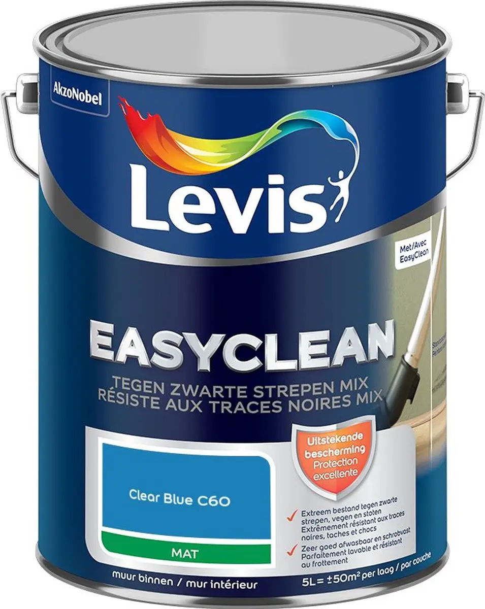 Levi's Easyclean Tegen Zwarte Strepen Mix Clear Blue C60