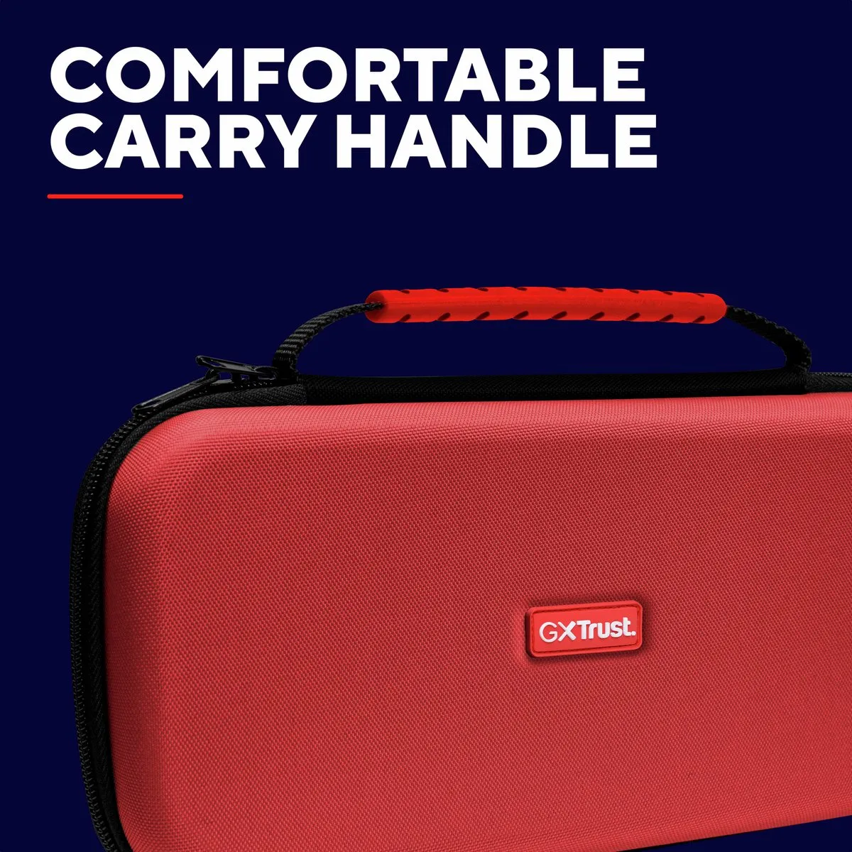 Trust GXT1251RB HARDCASE – Switch 2 Hardcase – Beschermhoes voor Switch 2 – voor Console & Joy–Cons – Rood/Blauw